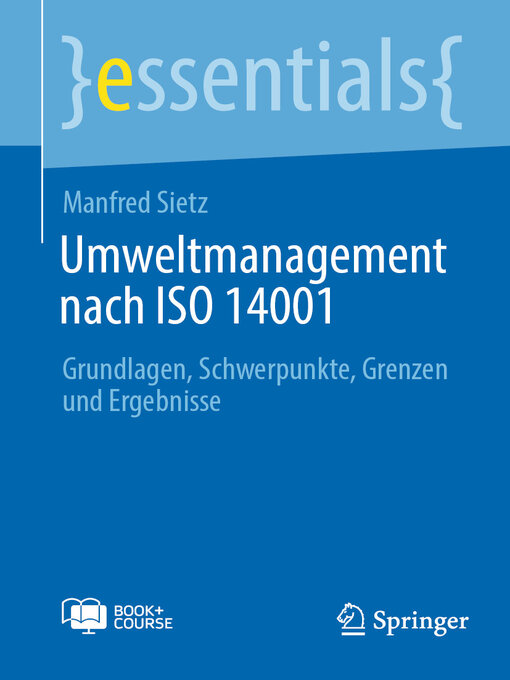 Title details for Umweltmanagement nach ISO 14001 by Manfred Sietz - Available